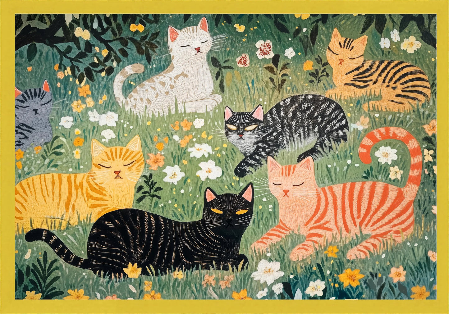 Котки постер - Рисунки.бг 
