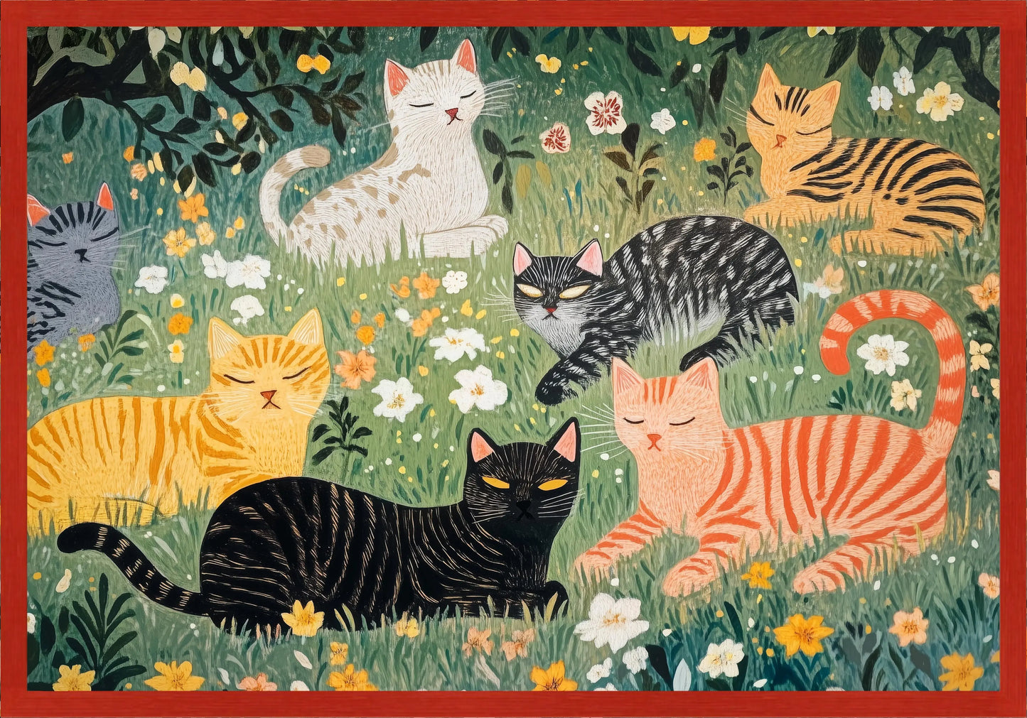 Котки постер - Рисунки.бг 