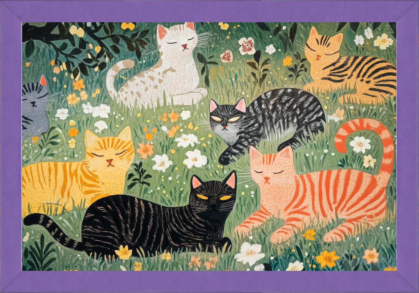 Котки постер - Рисунки.бг 