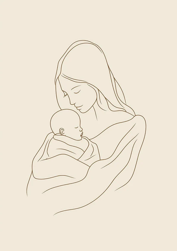 Майка с Дете Постер - Рисунки.бг 