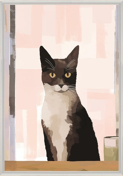 Сериозно Коте Постер - Рисунки.бг 