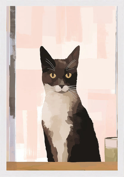 Сериозно Коте Постер - Рисунки.бг 