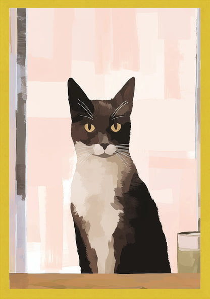 Сериозно Коте Постер - Рисунки.бг 