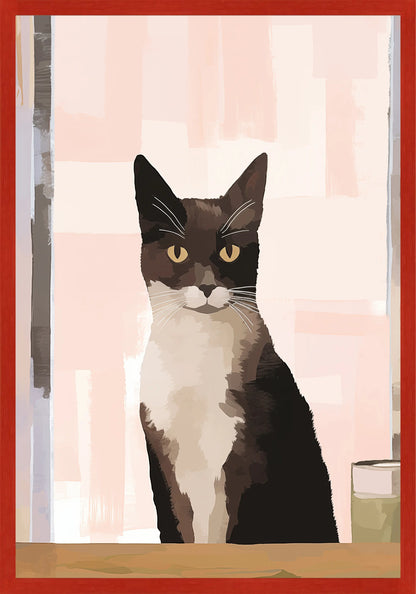 Сериозно Коте Постер - Рисунки.бг 
