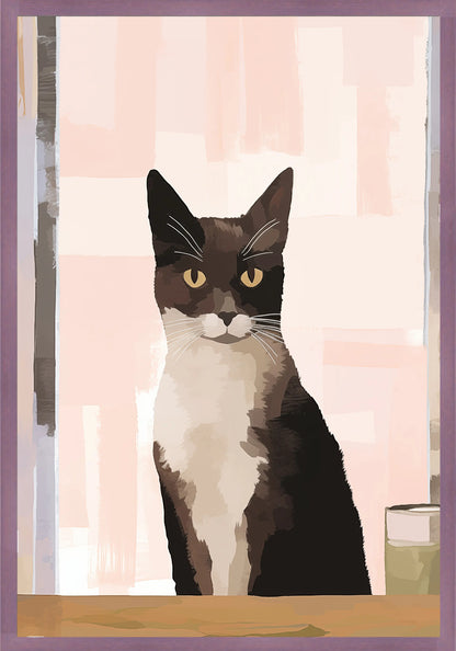 Сериозно Коте Постер - Рисунки.бг 