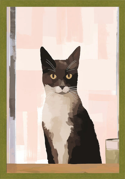 Сериозно Коте Постер - Рисунки.бг 