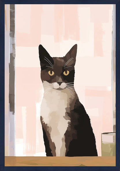 Сериозно Коте Постер - Рисунки.бг 