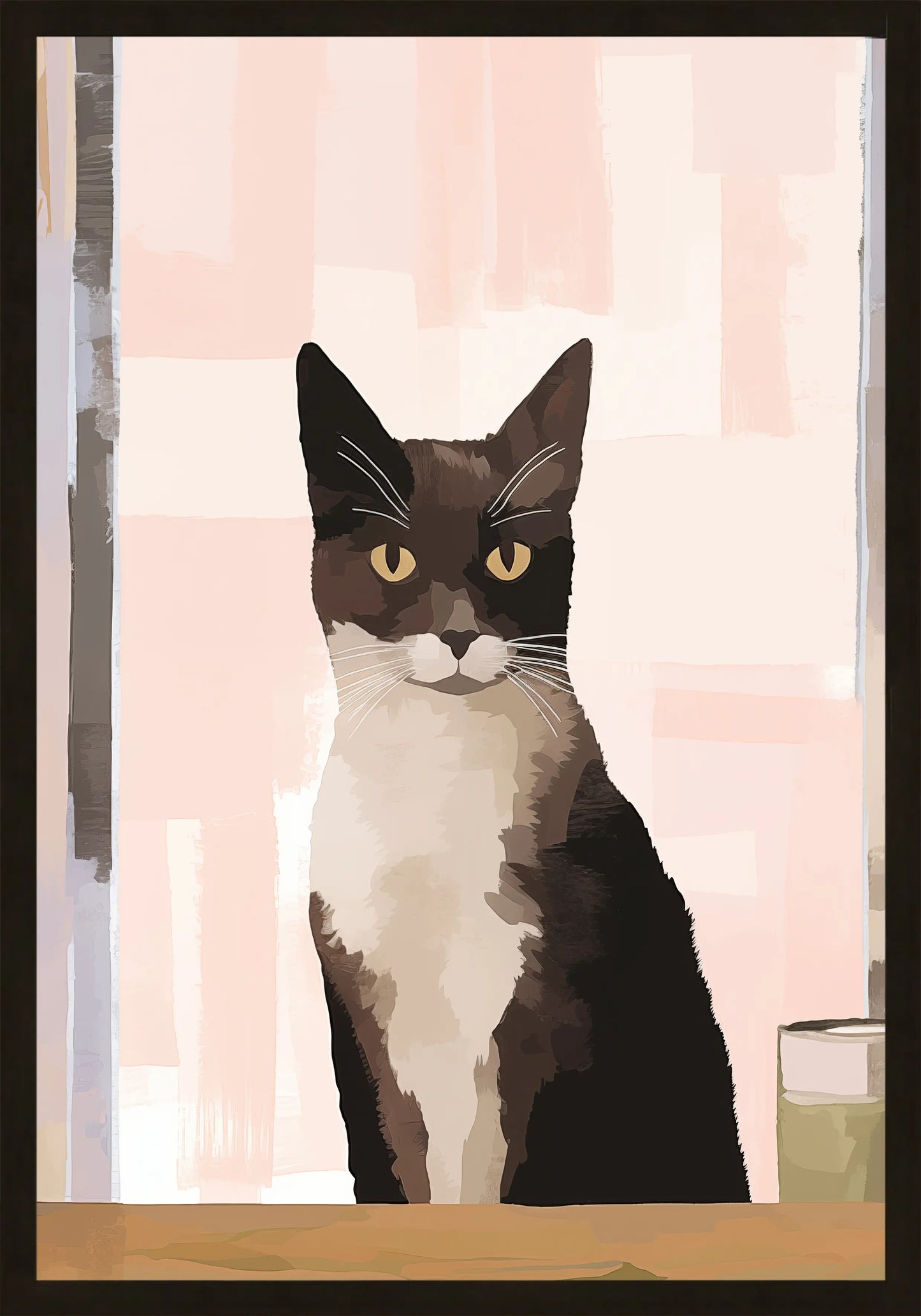 Сериозно Коте Постер - Рисунки.бг 