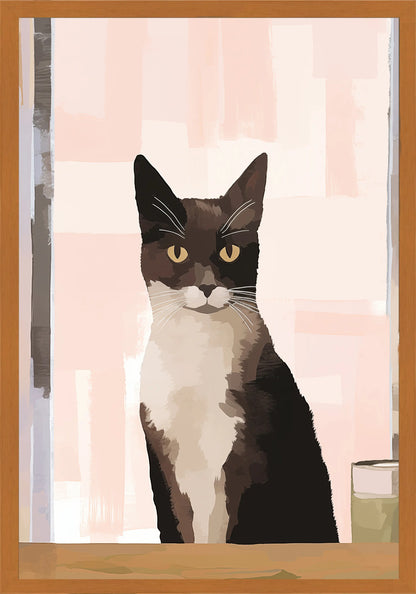Сериозно Коте Постер - Рисунки.бг 