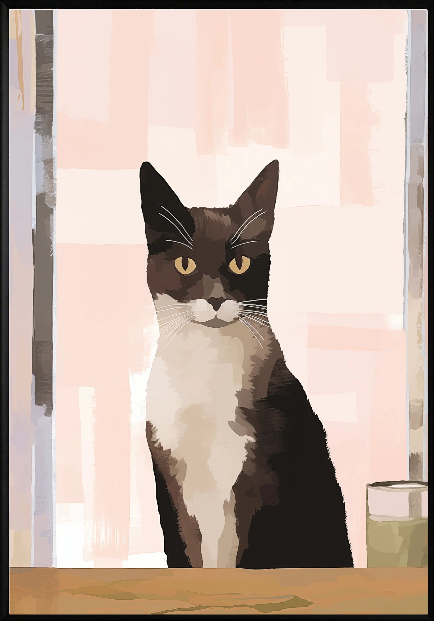 Сериозно Коте Постер - Рисунки.бг 