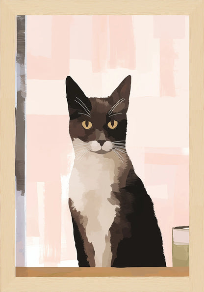 Сериозно Коте Постер - Рисунки.бг 