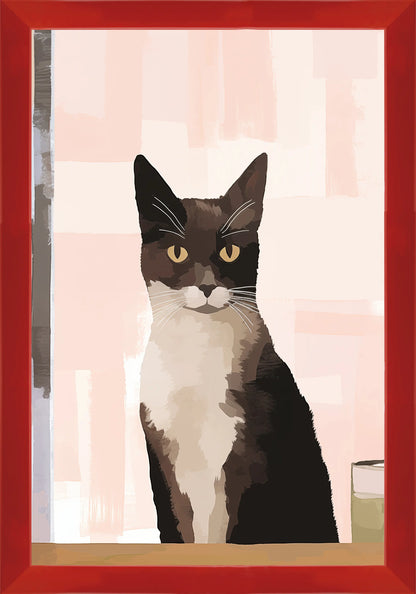 Сериозно Коте Постер - Рисунки.бг 