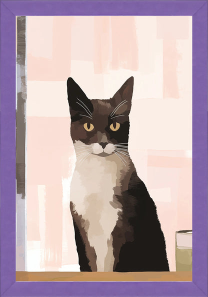 Сериозно Коте Постер - Рисунки.бг 