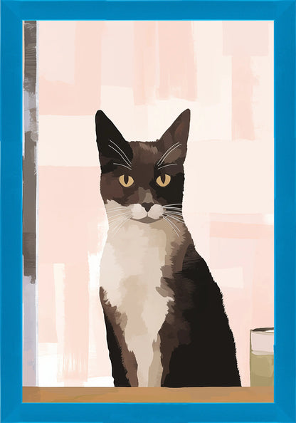 Сериозно Коте Постер - Рисунки.бг 