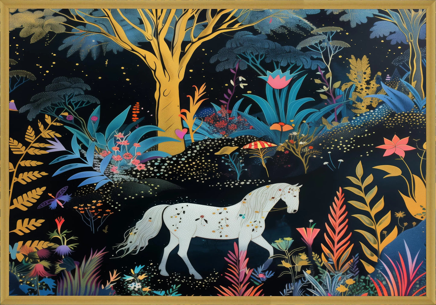 Среднощен кон постер - Рисунки.бг 