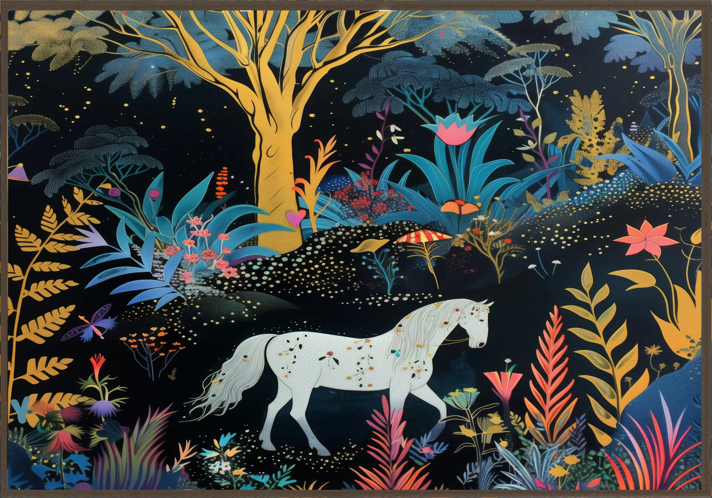 Среднощен кон постер - Рисунки.бг 