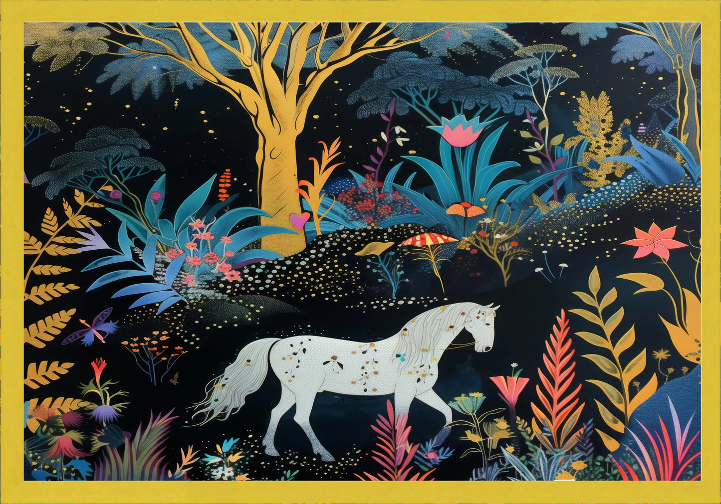 Среднощен кон постер - Рисунки.бг 