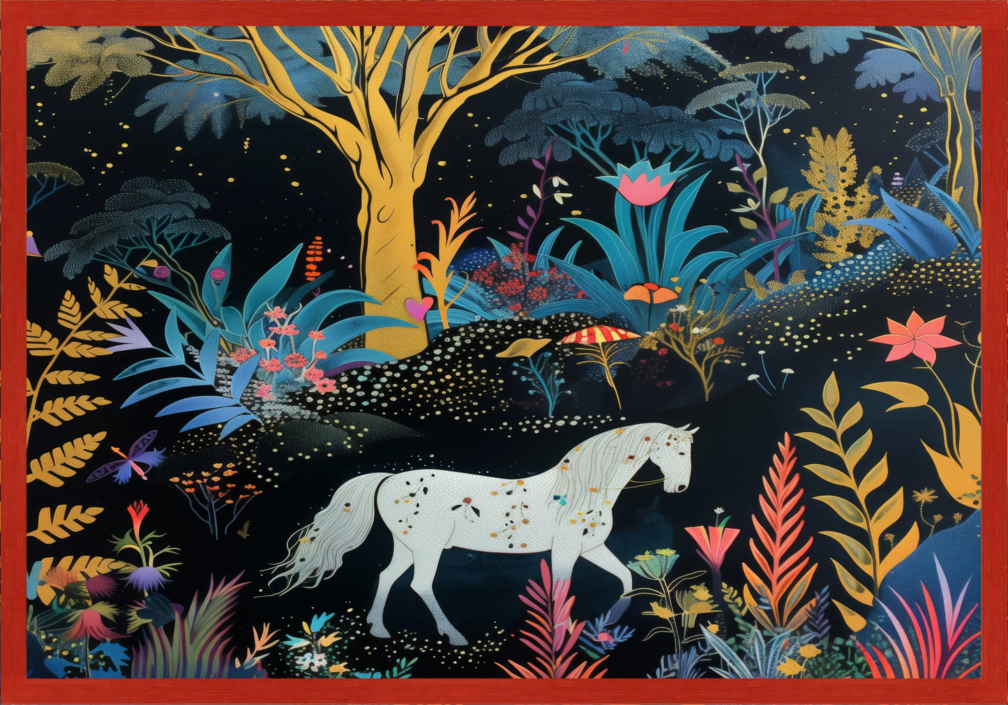 Среднощен кон постер - Рисунки.бг 