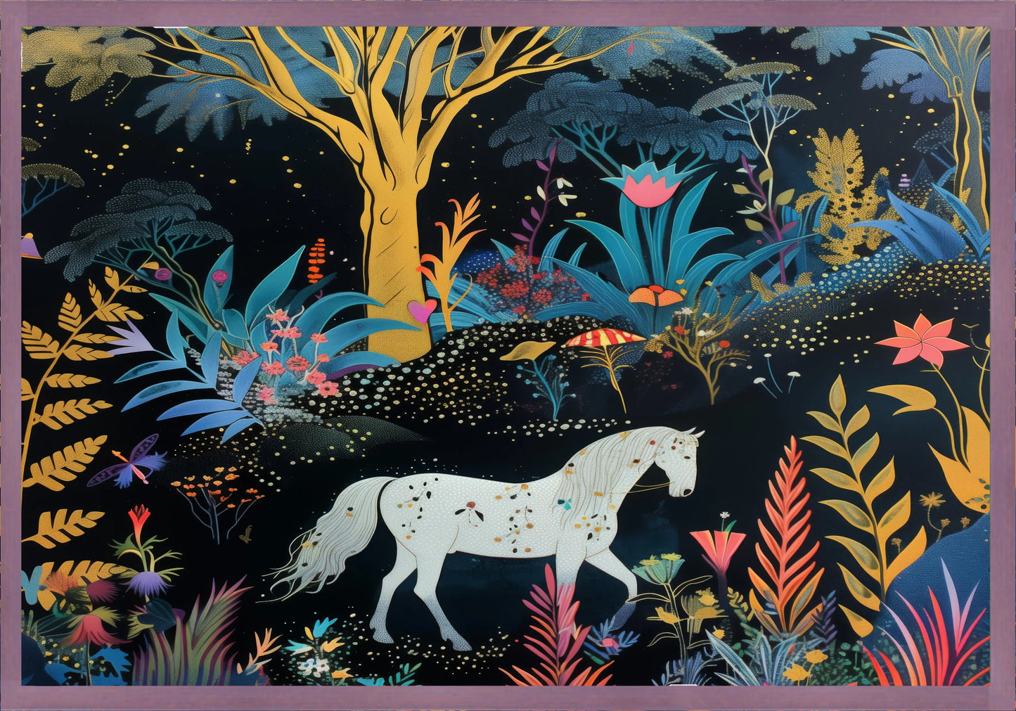 Среднощен кон постер - Рисунки.бг 