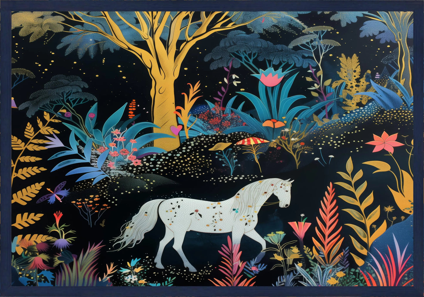 Среднощен кон постер - Рисунки.бг 