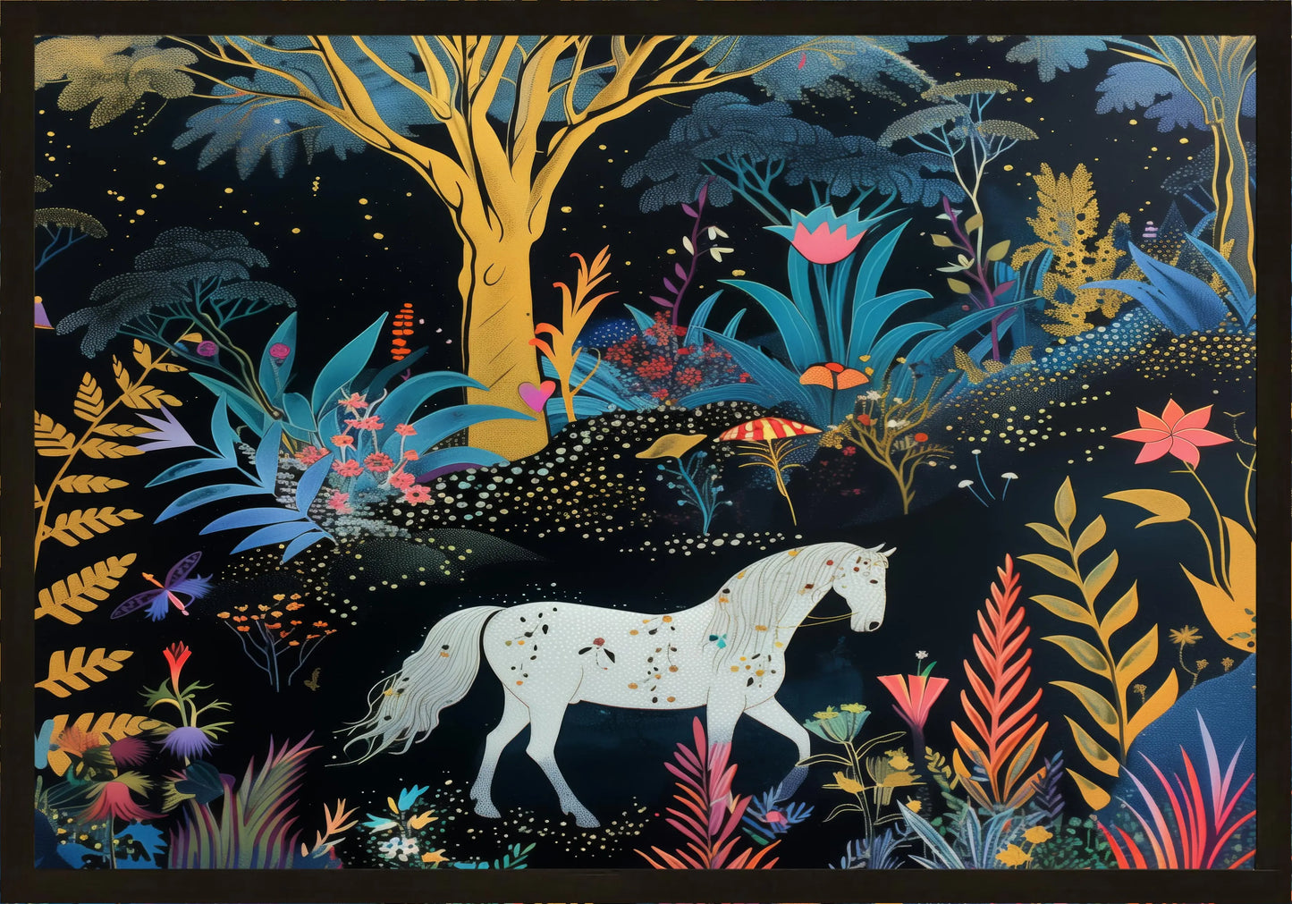 Среднощен кон постер - Рисунки.бг 