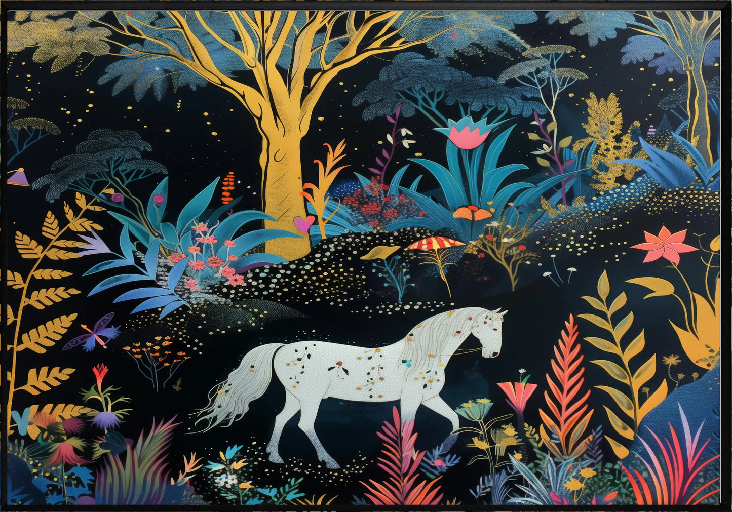 Среднощен кон постер - Рисунки.бг 